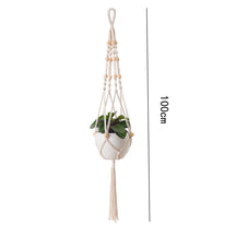 Macramé Planta Cabide Cestas, Vasos De Flores Titular, Varanda Parede Pendurado Plantador, Decoração Atada Corda De Elevação, Casa Jardim Suprimentos