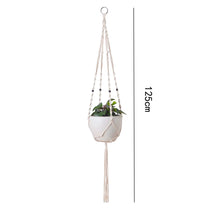 Macramé Planta Cabide Cestas, Vasos De Flores Titular, Varanda Parede Pendurado Plantador, Decoração Atada Corda De Elevação, Casa Jardim Suprimentos